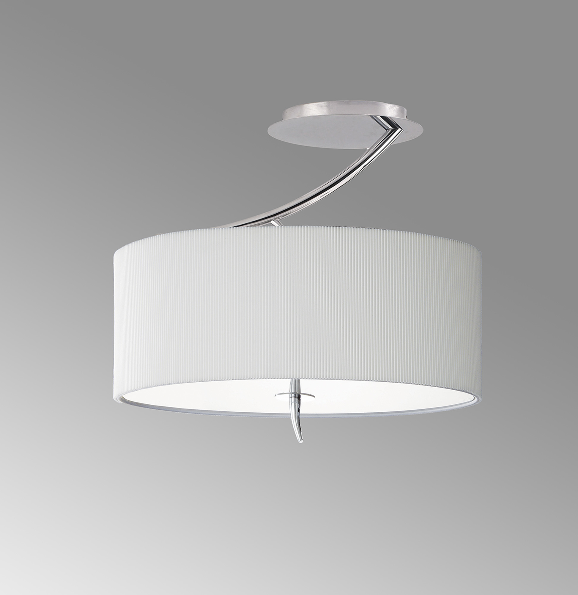 Eve Polished Chrome-Spain White Ceiling Lights Mantra Semi Flush Fittings Eve Polished Chrome-Spain White Ceiling Lights Mantra Semi Flush Fittings